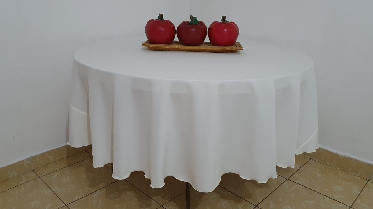 Cómo aumentar a un mantel circular si la tela no alcanza.