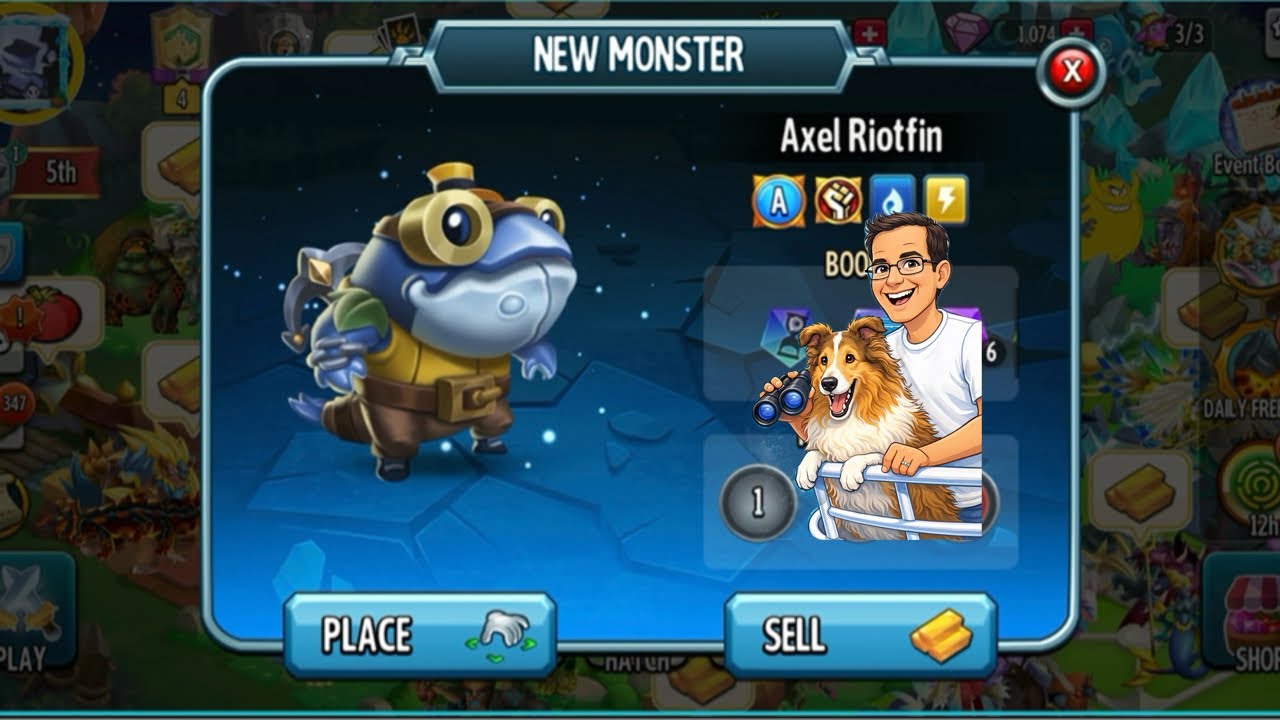 My review of Axel Riotfin level 100 in Monster Legends. #monsterlegends #rpggames #fyp 