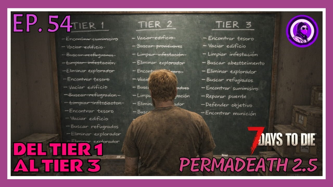 DEL TIER 1 AL TIER 3 - 7 days to die 2.5 - PERMADEATH - Episodio 54