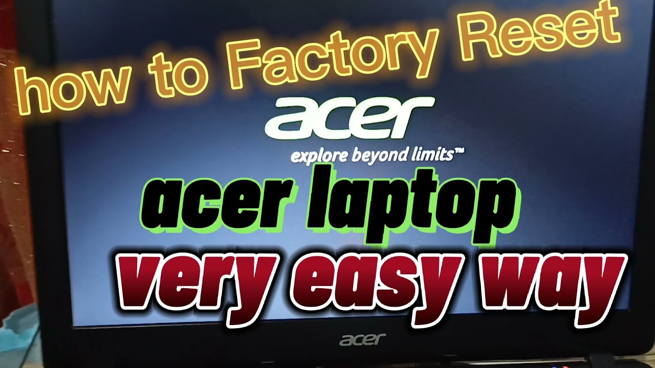 how to FACTORY RESET Acer Laptop , Tagalog