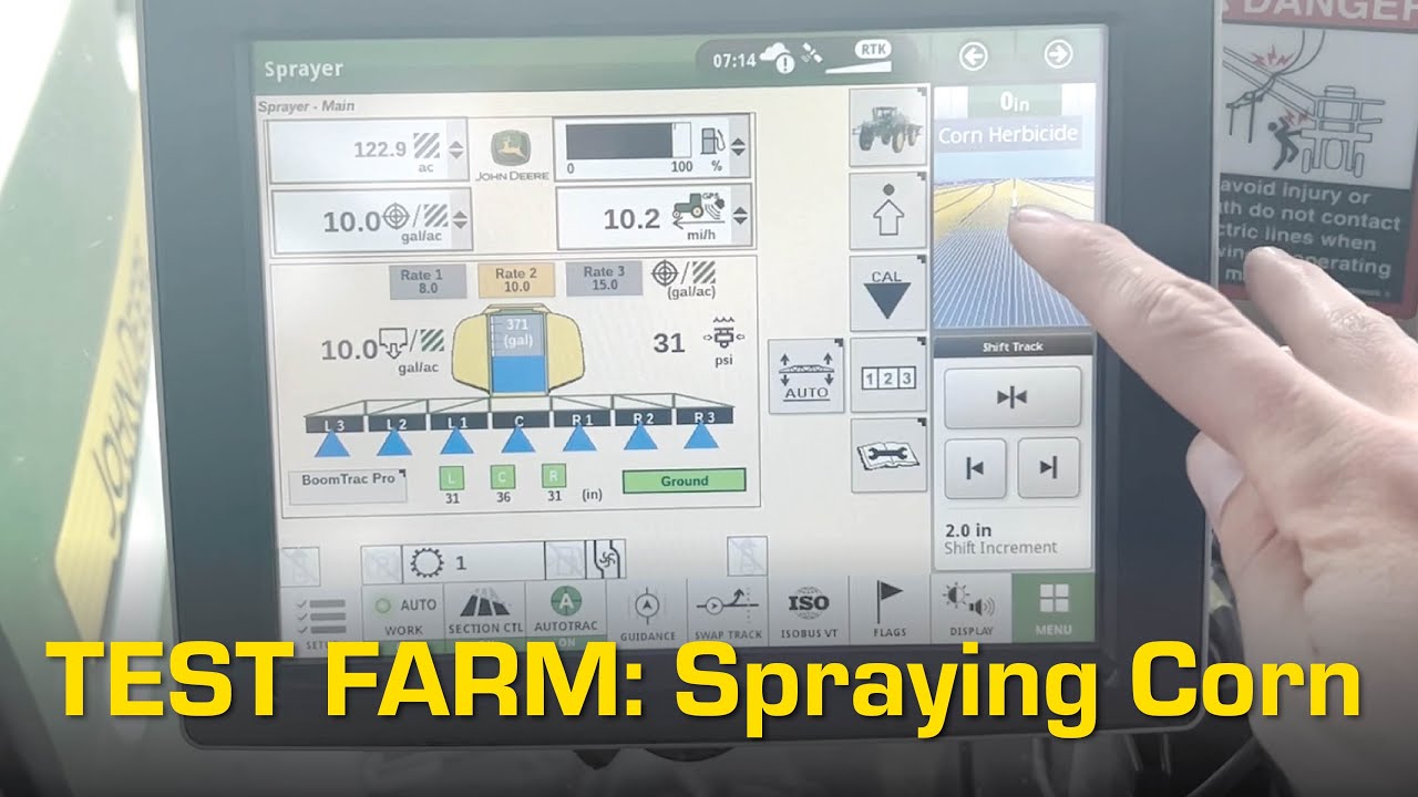 John Deere 4730 Sprayer Using AutoPath