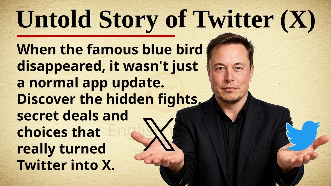 The Untold Story of Twitter (X) 🐦💬 || Learn English Through Story Level 2 || Graded Reader 🎧