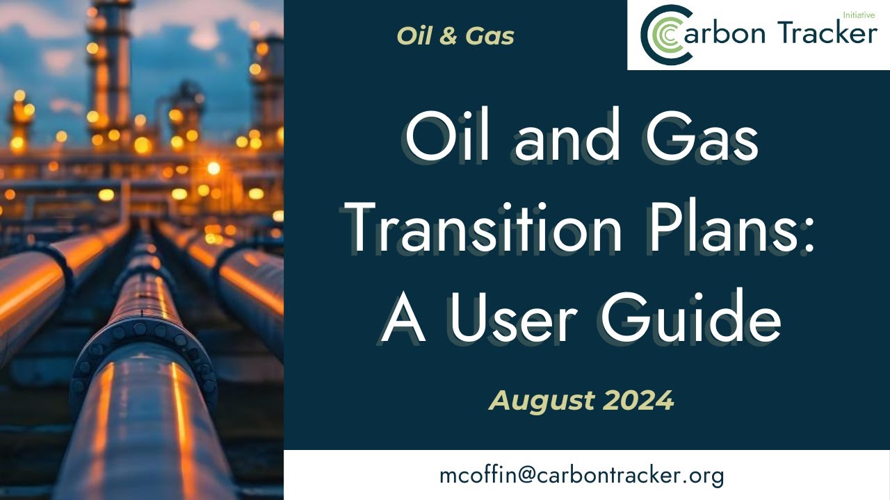 How to Guide the Oil & Gas Sector to Decarbonisation: Transition Plans