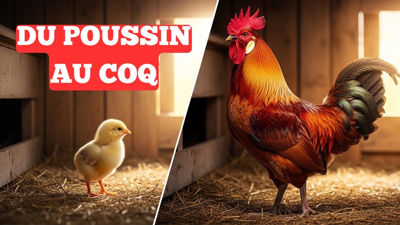 Jour 0 au Jour 120 : Le voyage d’un Coq Gaulois, de la naissance à l’âge adulte