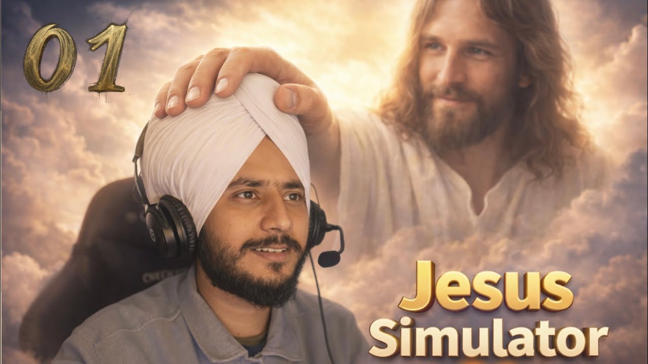 Jesus Simulator Gameplay PS5 | Divine Powers First Time Playing 😇 | Jesus Simulator Episode 01