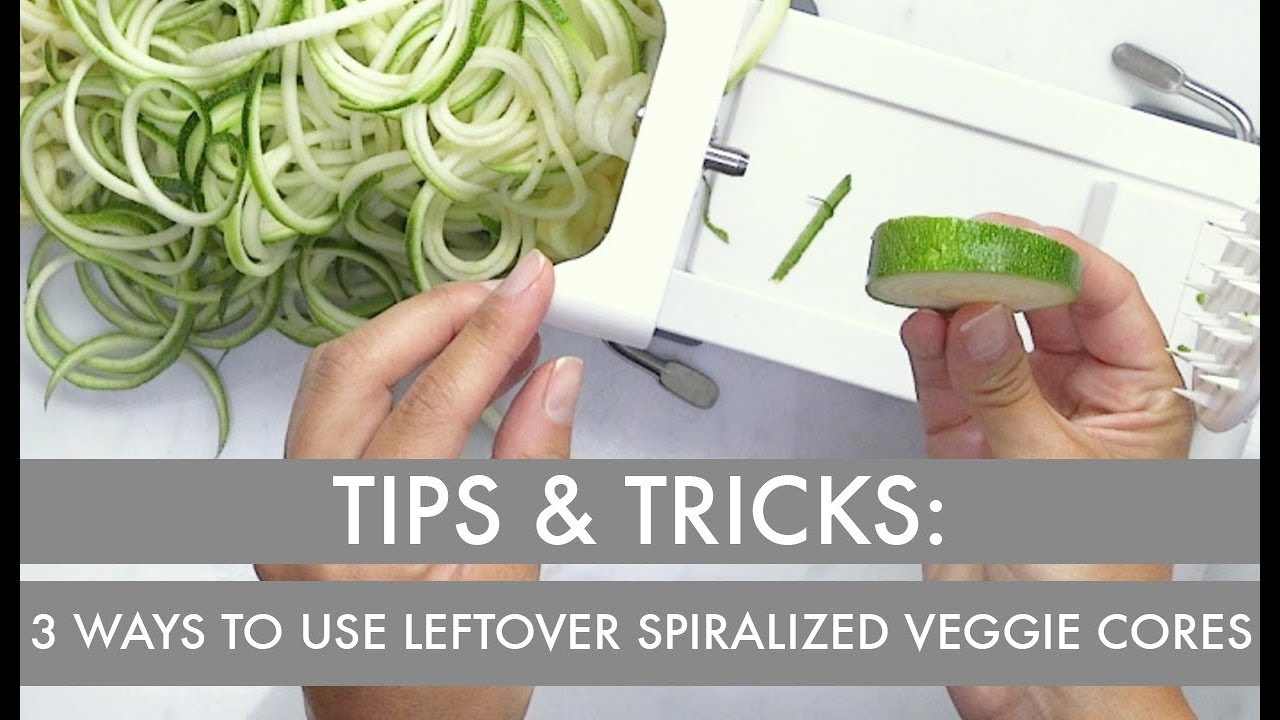 3 Ways to Use Leftover Spiralized Veggie Cores