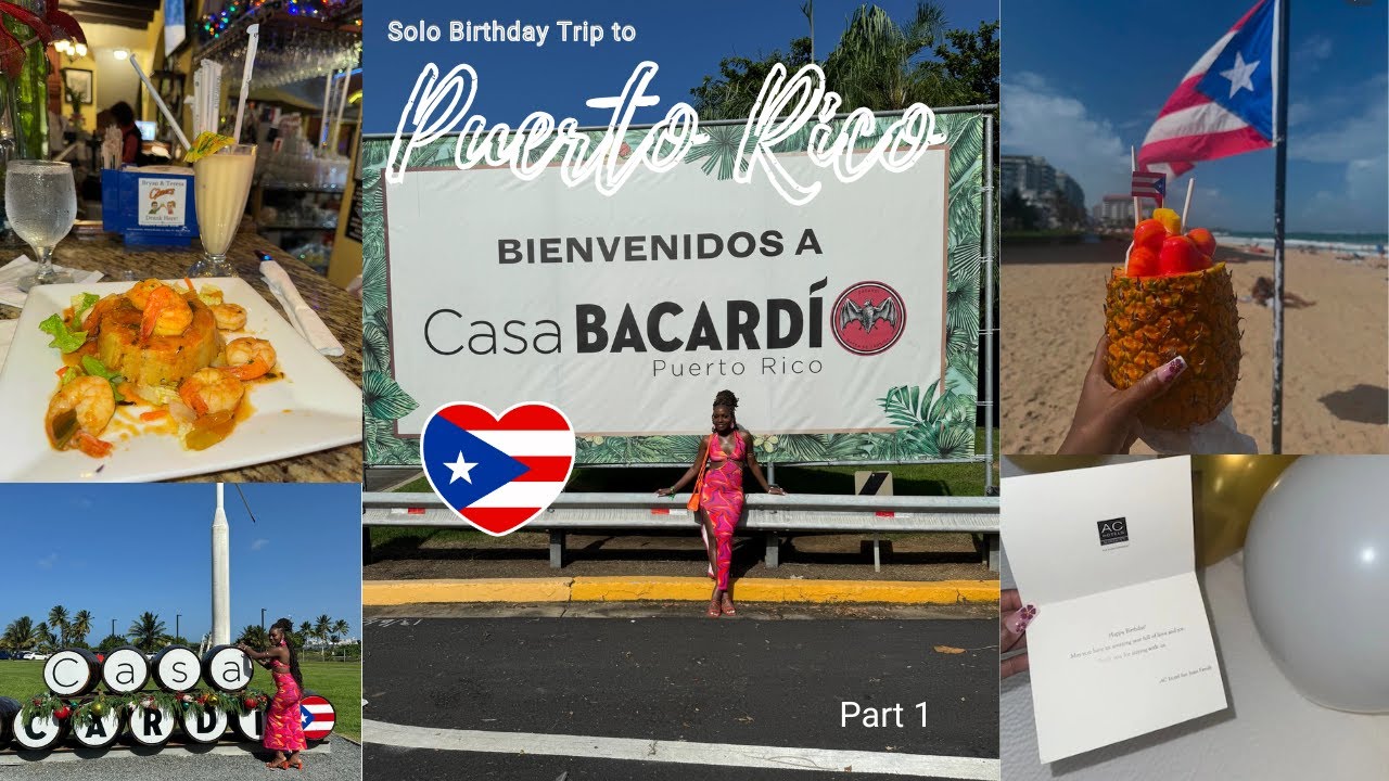 Travel Vlog: Solo Birthday Trip to Puerto Rico Pt.1 | Barrachina, Casa Bacardi, Pinky’s, Etc.