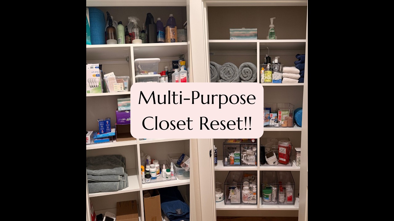 Hallway Closet Organization: Simple System to STOP Buying Duplicates