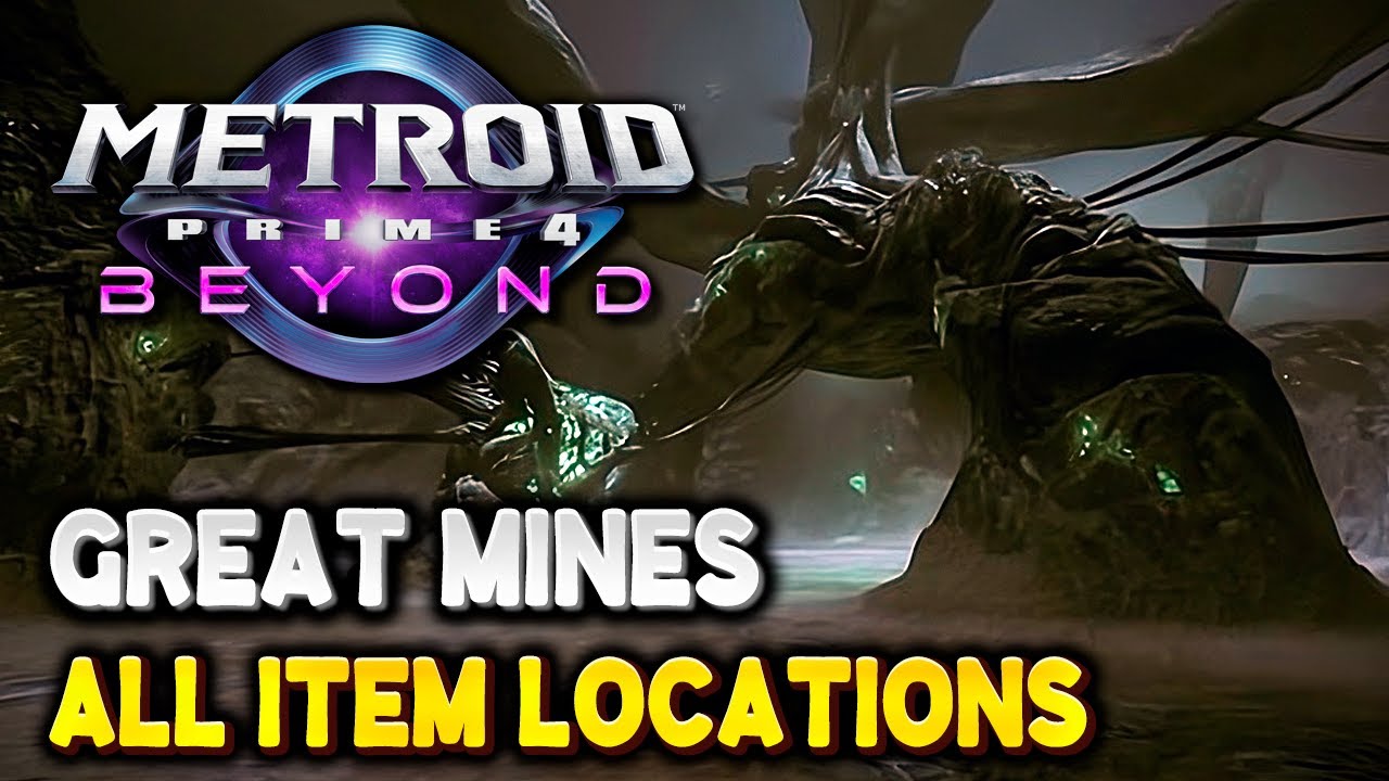 Metroid Prime 4 GREAT MINES All Item Locations - 100% Guide (Energy Tanks, Missile Expansions...)