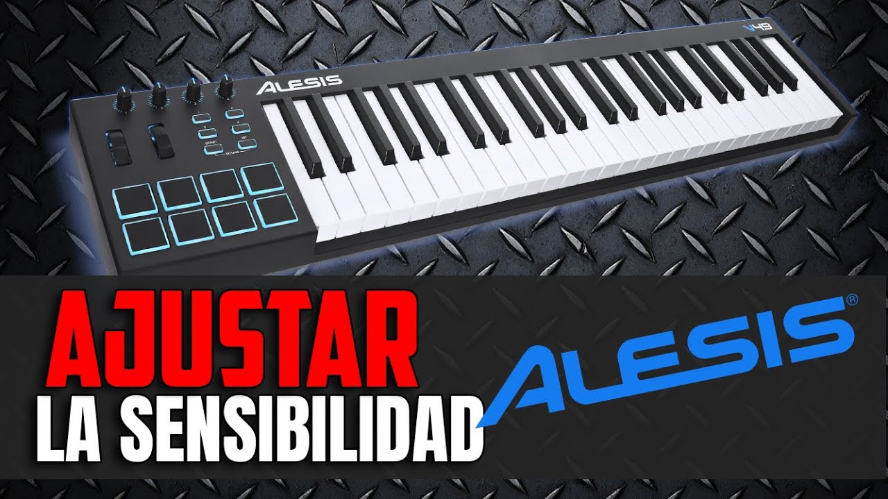 Ajustar la sensibilidad de las teclas Alesis V49 / V25 / V61