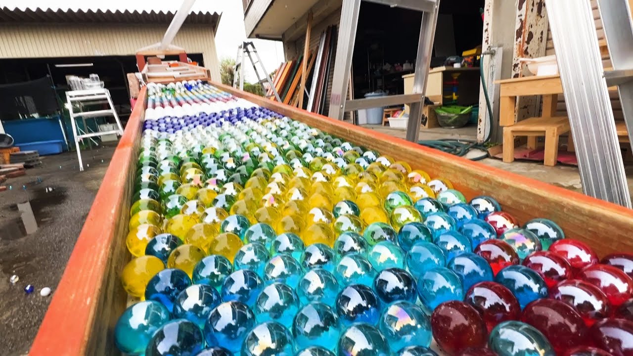 Seven-color rainbow marble run ☆ Relaxing marble rolling