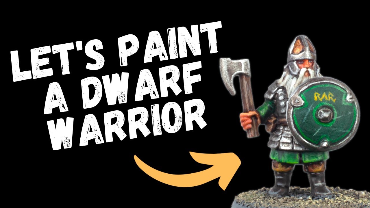 How to paint a Dwarf Warrior for The Lord of the Rings Middle Earth SBG