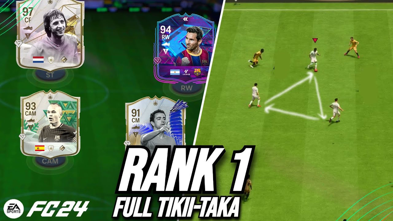 Can I Reach 20-0 With a FULL Tiki-Taka Custom Tactics & Playstyle+ Team In FC 24?!