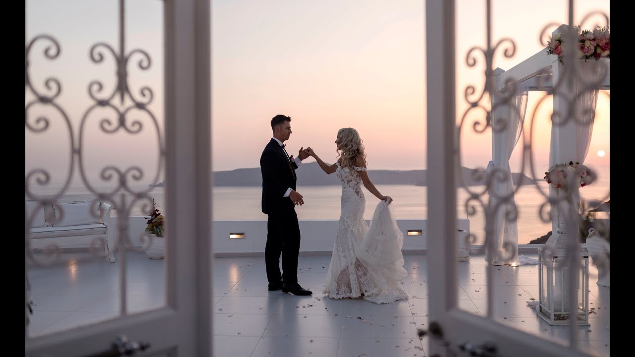 SANTORINI Wedding at Dana Villa's