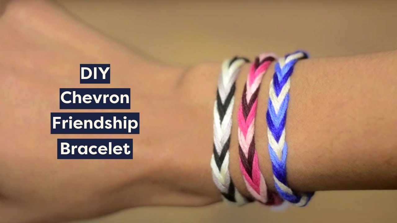 Friendship Bracelet Patterns  |  DIY Chevron Friendship Bracelet
