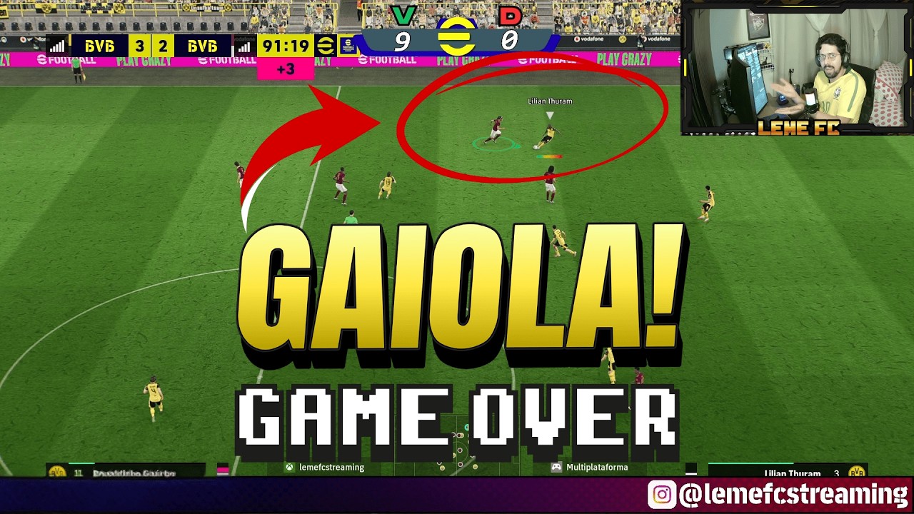 QUE RÍDICULO ESSE PRO PLAYER FEZ NA PARTIDA DO EFOOTBALL!