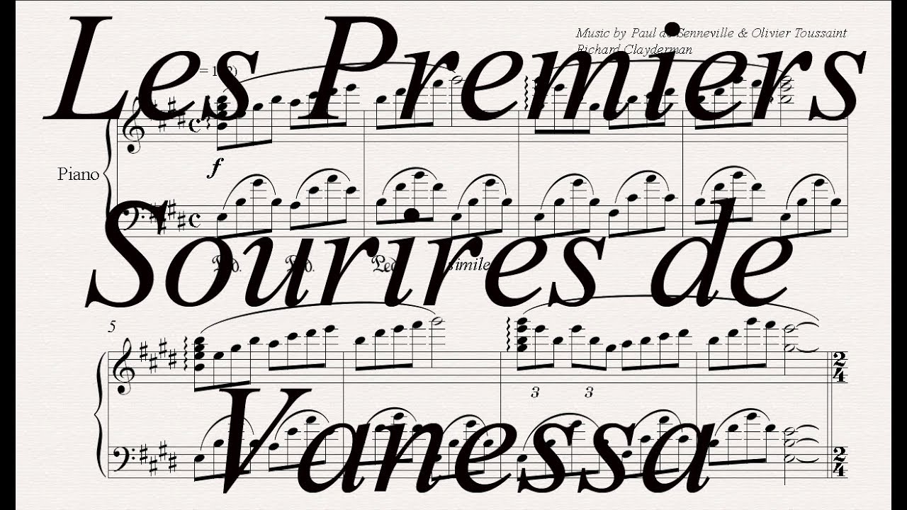 Les Premiers Sourires de Vanessa - Paul de Senneville, Olivier Toussaint, Richard Clayderman