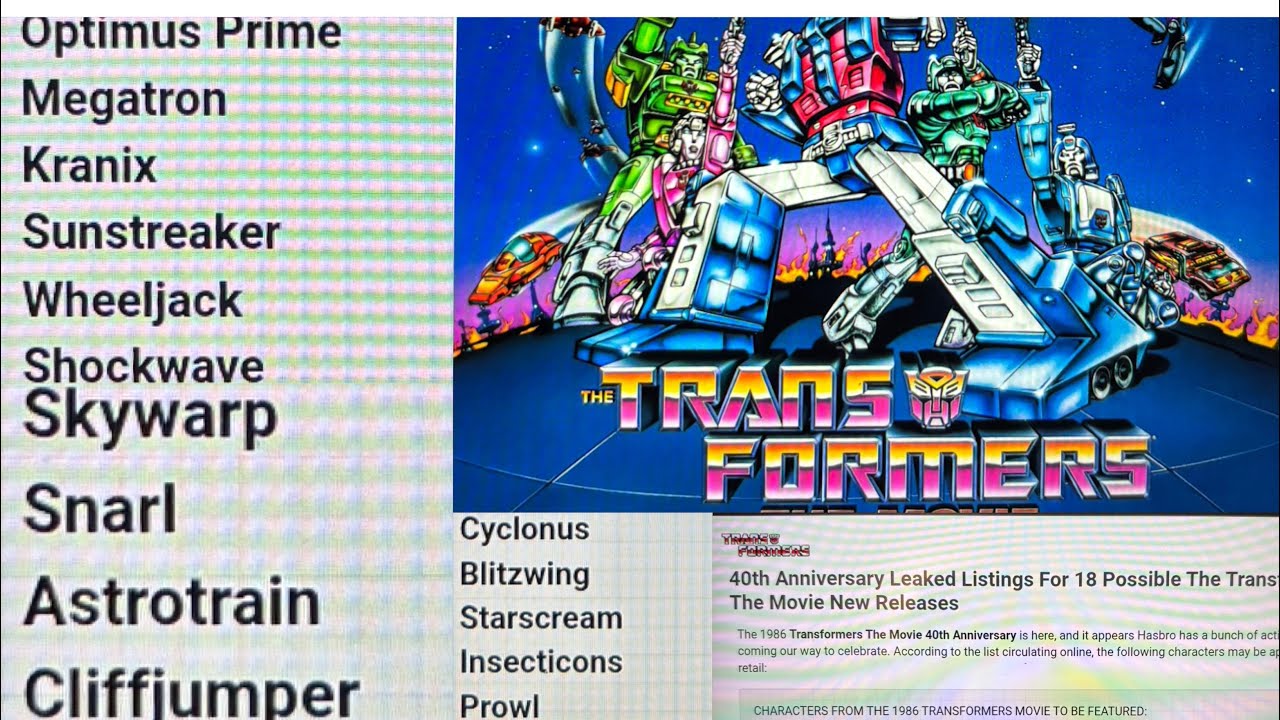 ВАУ, ОГРОМНЫЕ НОВОСТИ! Утекла информация о 18 новых фигурках из серии Transformers the Movie Stud...