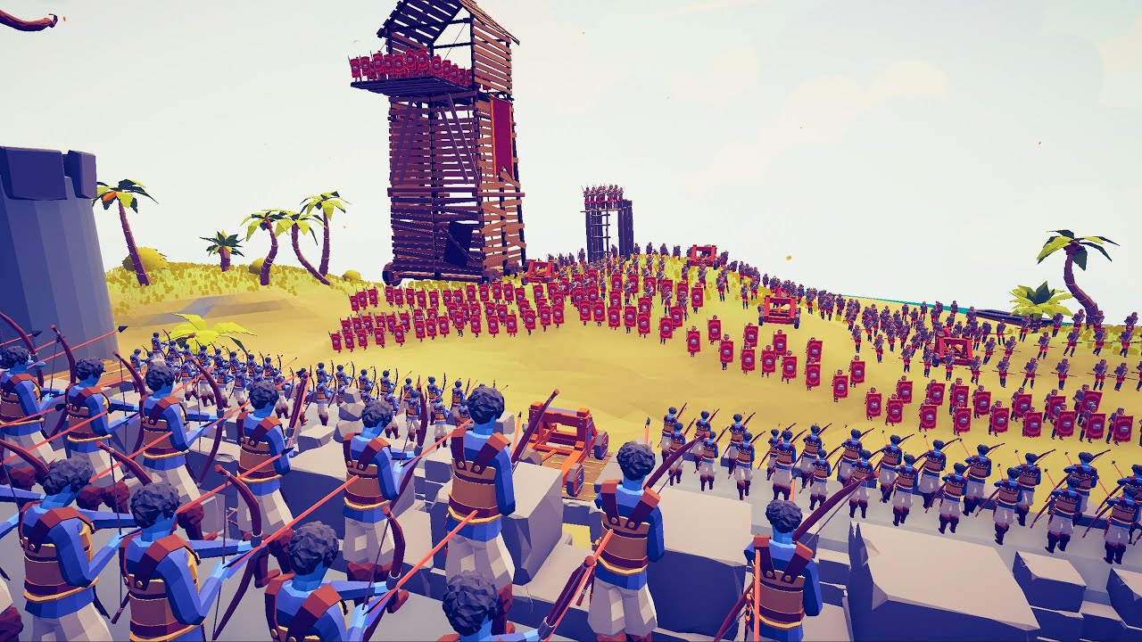 150x ROMAN ARMY SIEGE PARTHIAN CASTLE - Totally Accurate Battle Simulator TABS