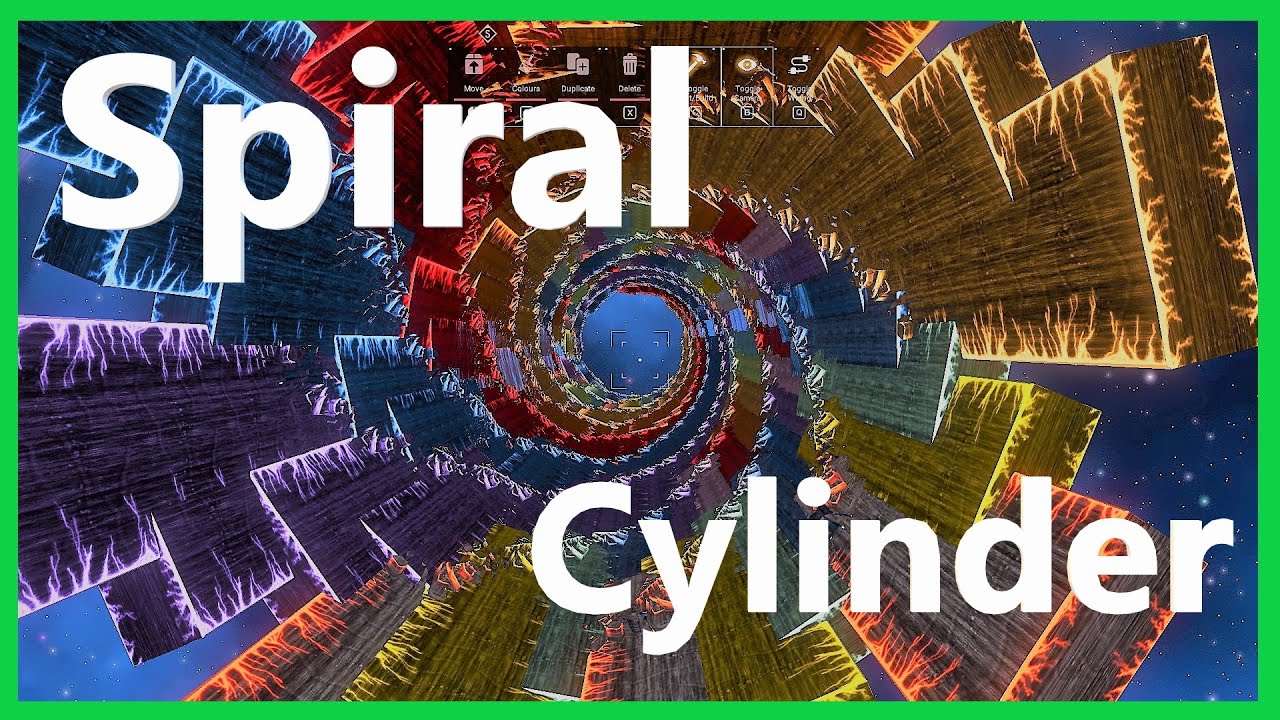 Spiral Cylinder - NMS Glitch Building - No Man's Sky #criscrosaplesos #glitchbuilding
