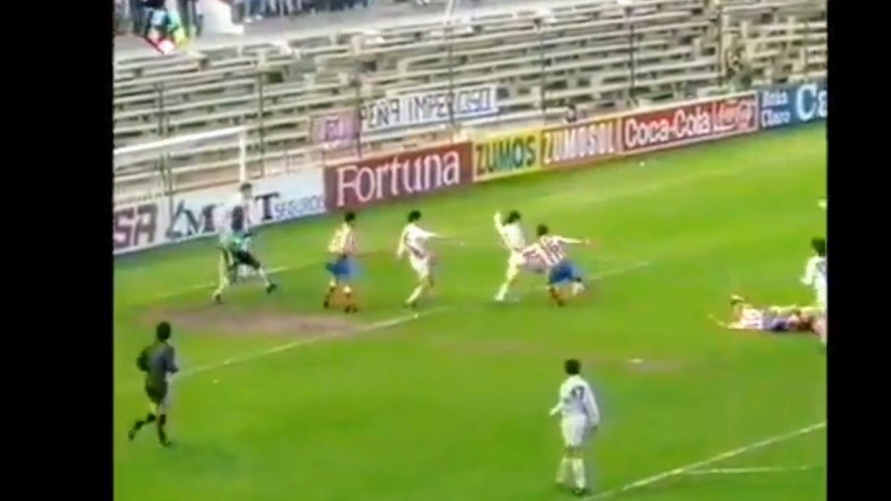 Atlético de Madrid 1 - Rayo Vallecano 0. Temporada 1992/93.