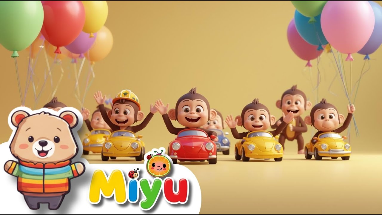 🌈🚗🎵 ¡Diversión Sin Fin! Globos de Colores, Animales, Coches y Más | Canciones Infantiles - Miyu ✨