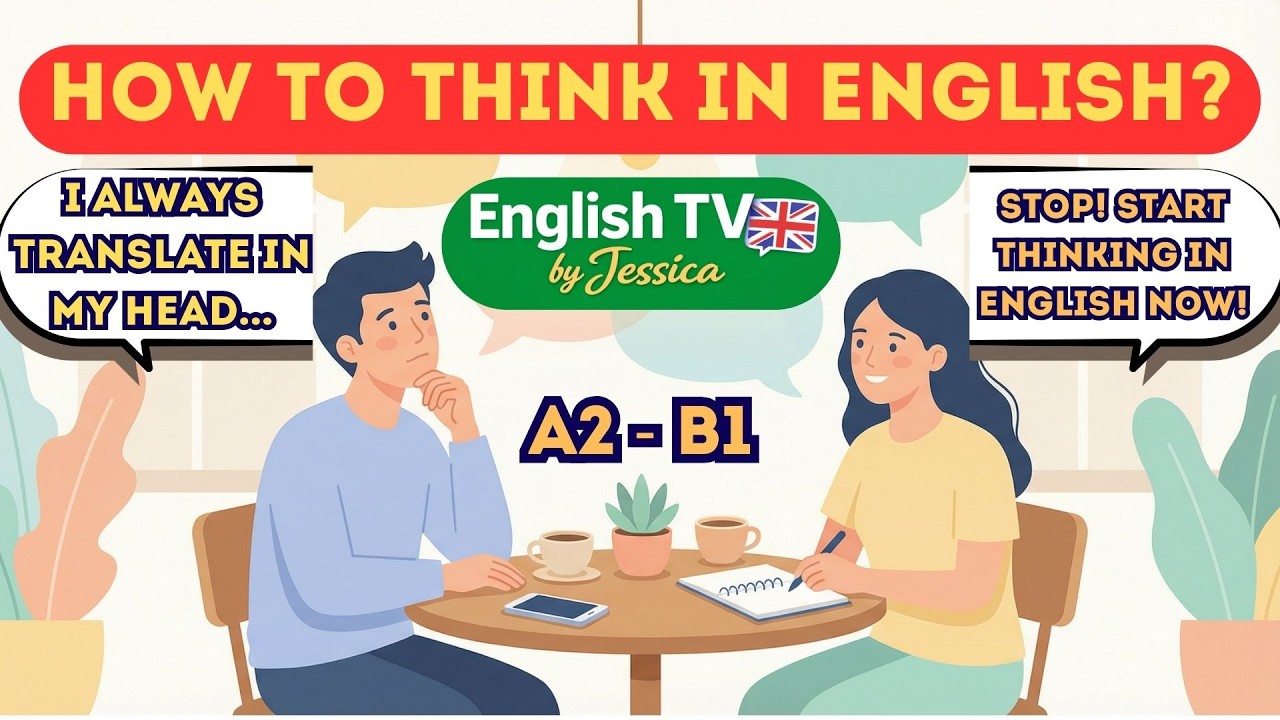How to Think in English for Master | A2-B1 English Level | Step-by-Step Guide