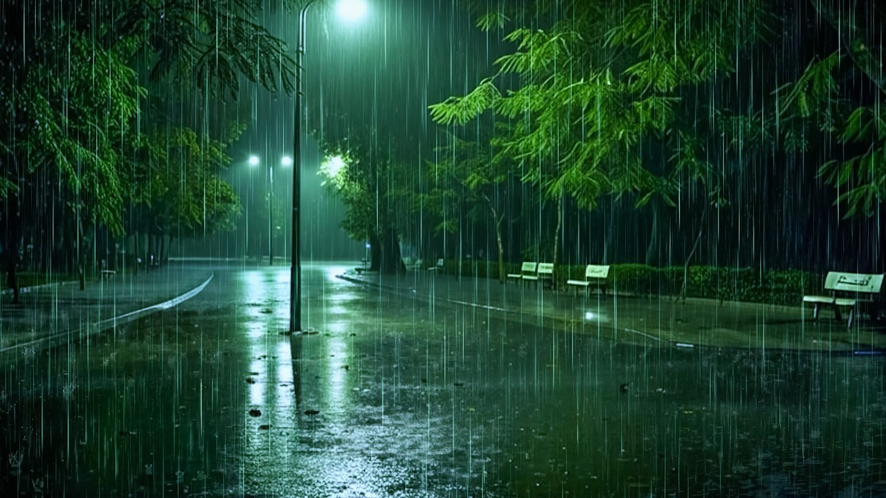 Wipe Away Your Stress with Gentle Rain at Night | Steady ASMR Rain for Deep Sleep