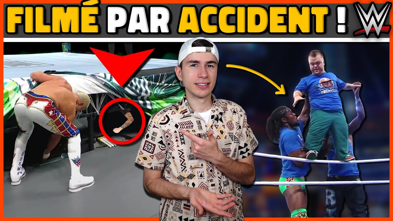 5 moments filmés par accident à la WWE !
