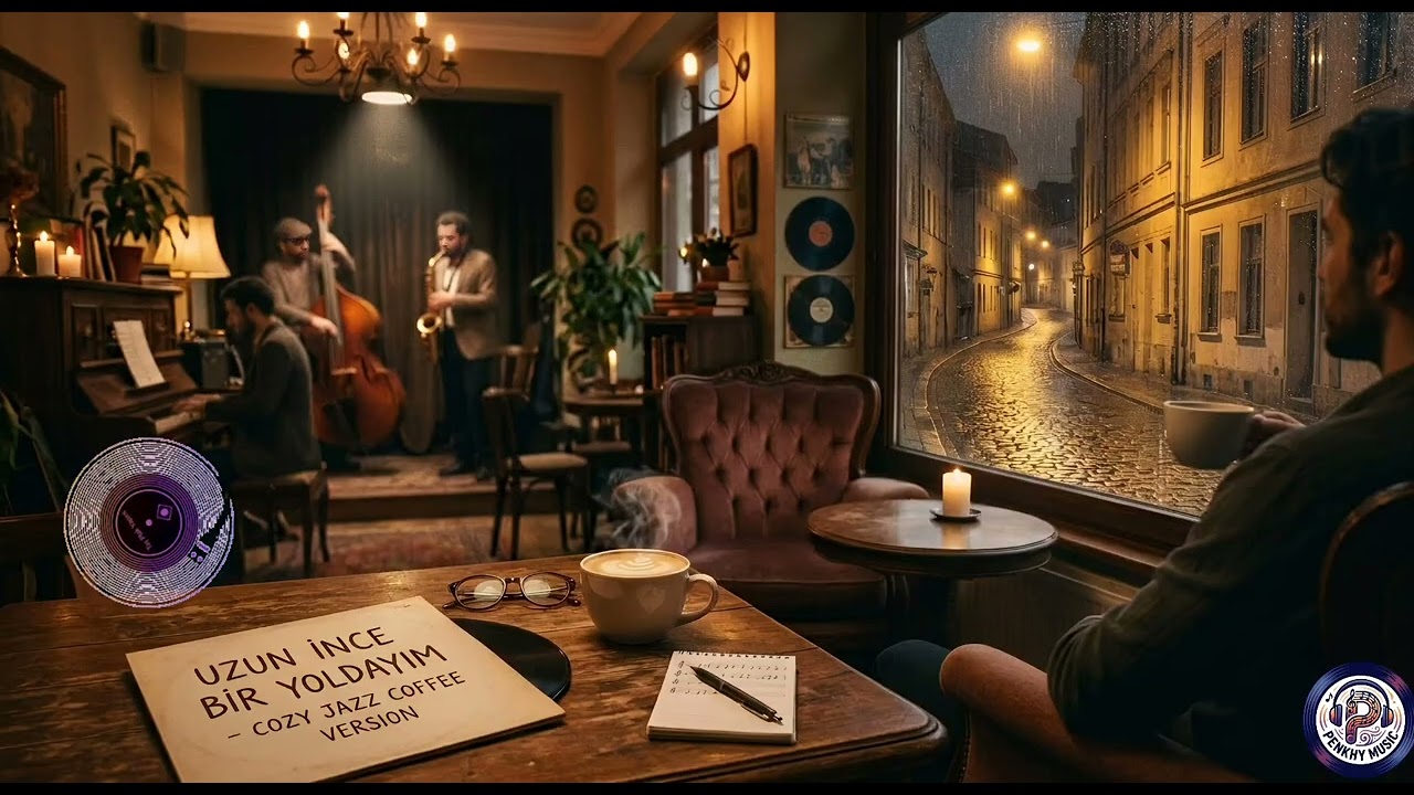 Uzun İnce Bir Yoldayım | Jazz Cover (Relaxing Coffee Shop Music) Aşık Veysel