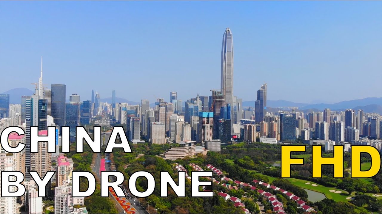 Urban concrete forest: China City Skyscraper DJI Mavic Air Drone 深圳航拍