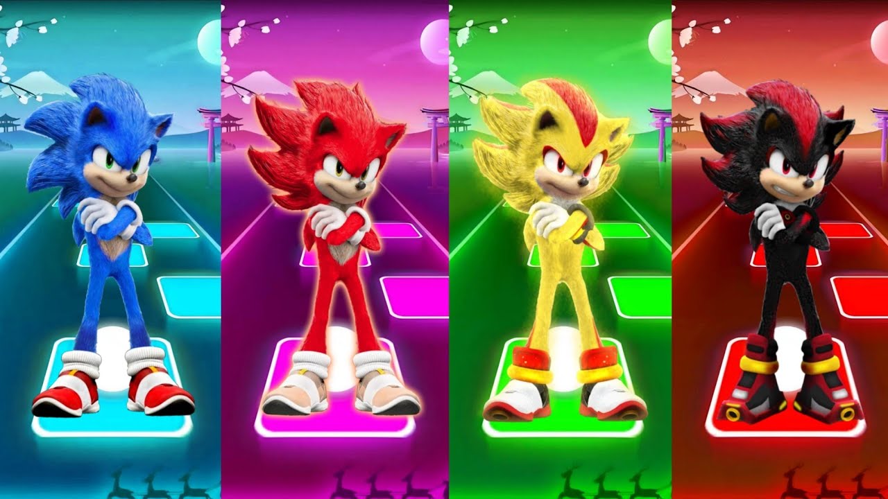 🔴 Sonic SUPER 😱OTHE HEDGEHOG 3 Tiles Hop 🎯 Cedm rush 🟢