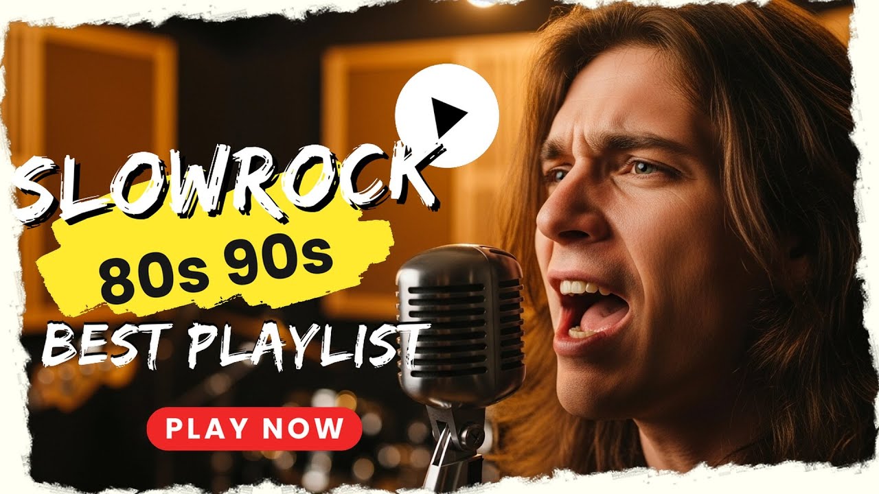 The Best Slow Rock  80s 90s • Moody Guitar Nights & Calm Vibes