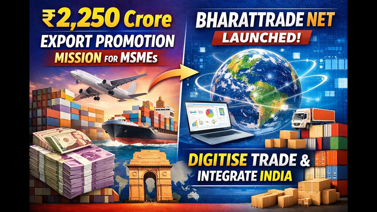 Budget Bets on MSME Exports, Global Supply Chains with BharatTradeNet and New Export Mission