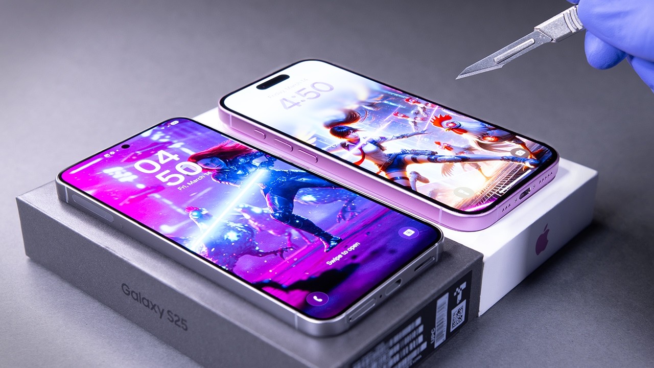 Samsung Galaxy S25 vs iPhone 16 Unboxing and Camera Test! - ASMR