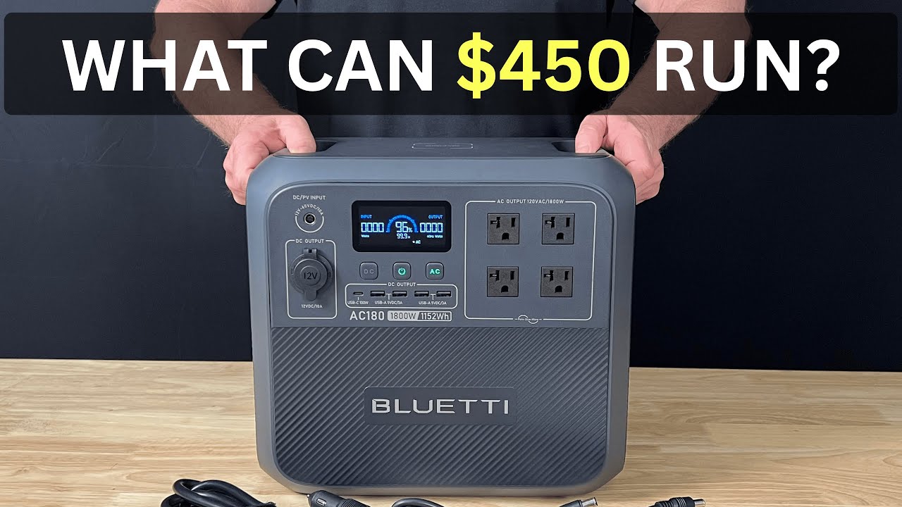 Can this Cheap Power Station Run My Power Tools? (Bluetti AC180)