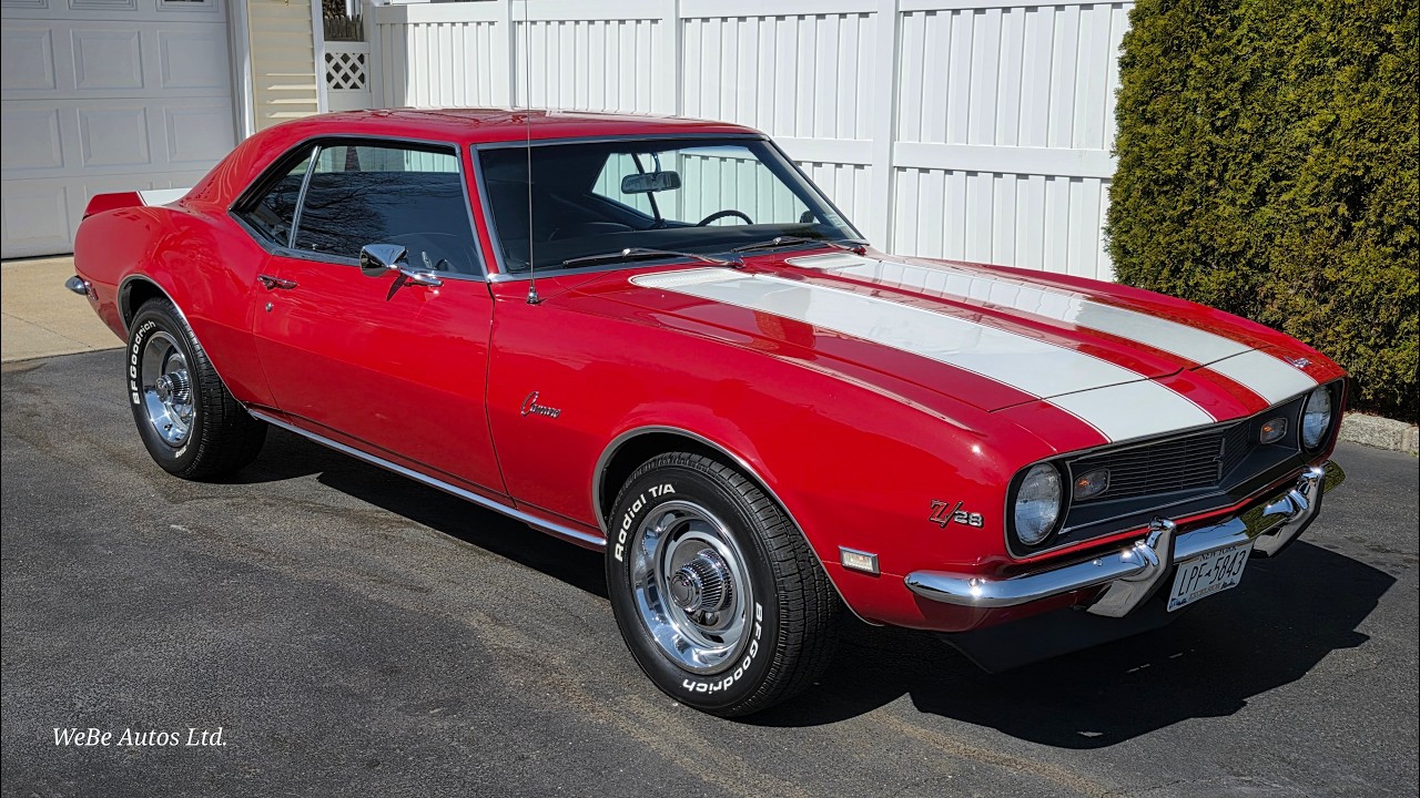 Beautifully Restored 1968 Camaro Z28 For Sale~302~4 Speed~12 Bolt~Orig Drivetrain 🔥