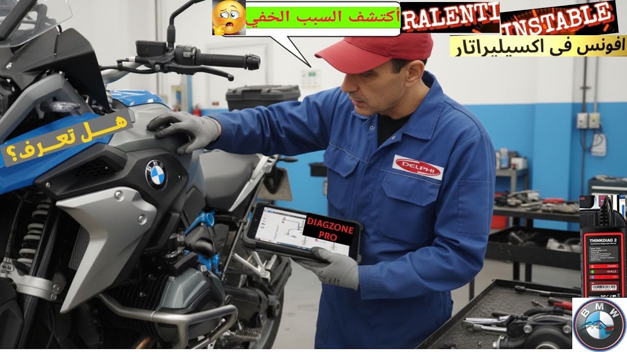 كيفية حل مشكلة دواسة اكسيليراتاربي إم دبليوhow to fix the BMW Moto accelerator problem Throttle Body