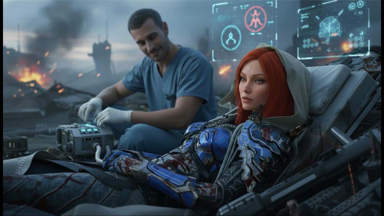 After Finding the Injured Empress Alone, the Human Treats Her Wounds While She Quietly Studies the O