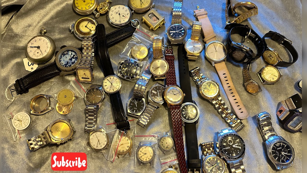 Wow no pensé encontrar tantos relojes en esta cajita.