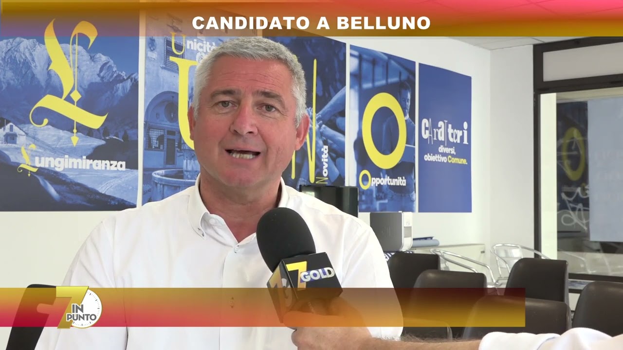 7inpunto - OSCAR DE PELLEGRIN Candidato sindaco Belluno 2022