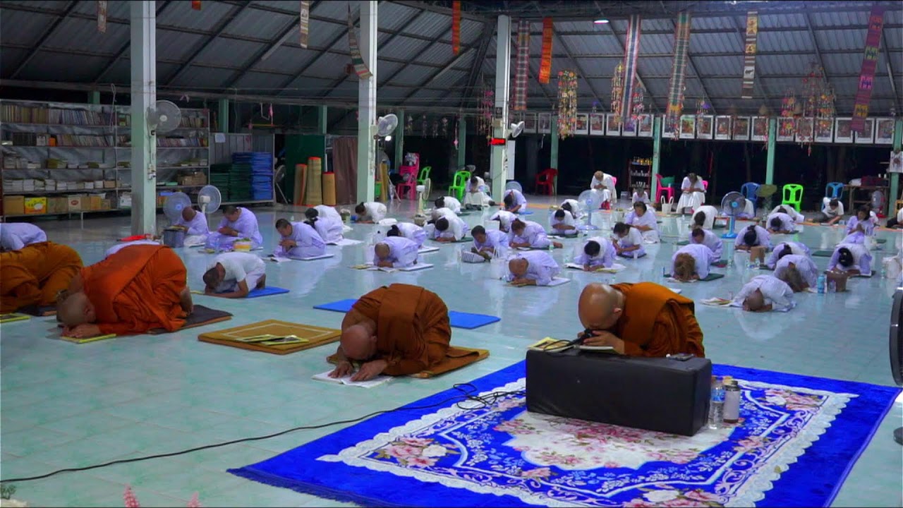 ร่วมกันทำวัตร สวดสาธยายบทพระธรรม ในวันพระ วัดดอนกู่ บ.หนองนกเขียน ต.โนนทอง อ.หนองเรือ จ.ขอนแก่น