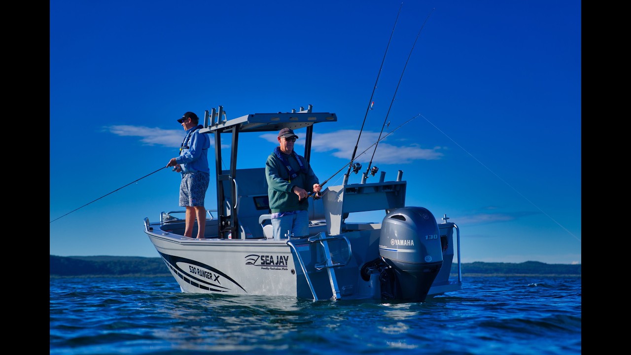 Check out the Sea Jay 530 Ranger X powered by a 130hp Yamaha Outboard