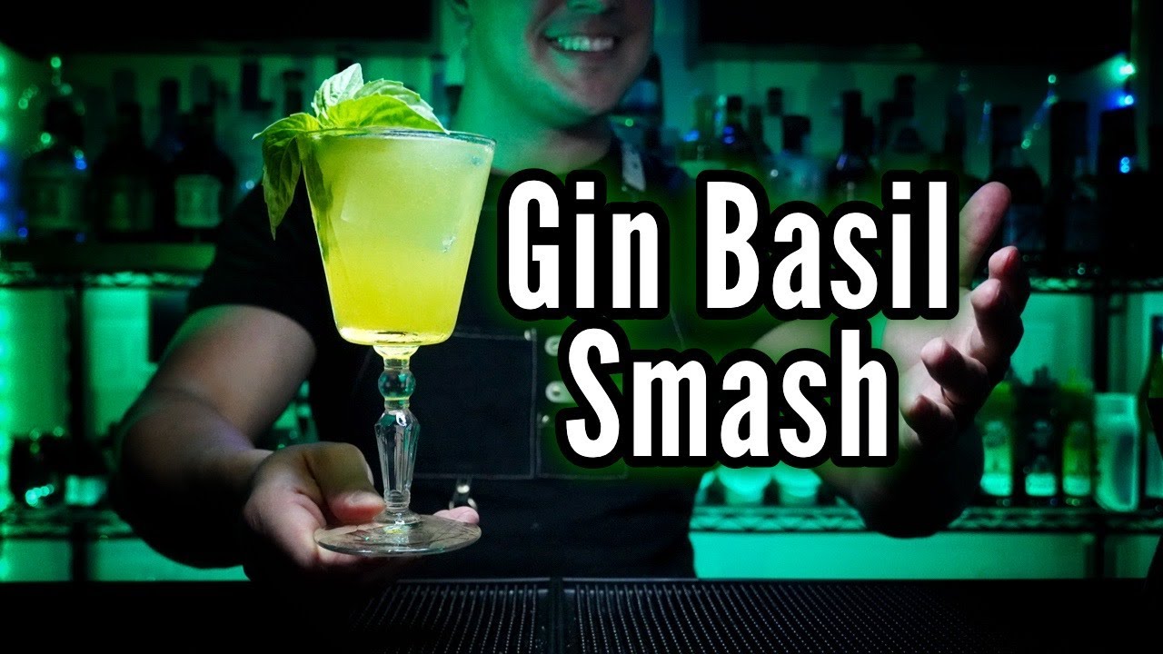 🌿 Cocktail Gin Basil Smash ✅ #shorts  RECETA albahaca!