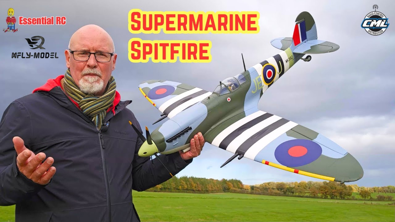 BEST WINTER FLYING RC WARBIRD ! XFLY MODEL 1.2 metre Supermarine Spitfire MKIX