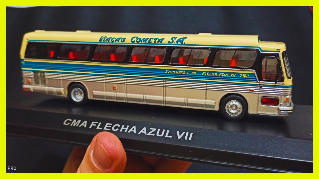A Miniatura de Ônibus CMA Cometa Flecha Azul Mais Real que Existe na Escala 1/72
