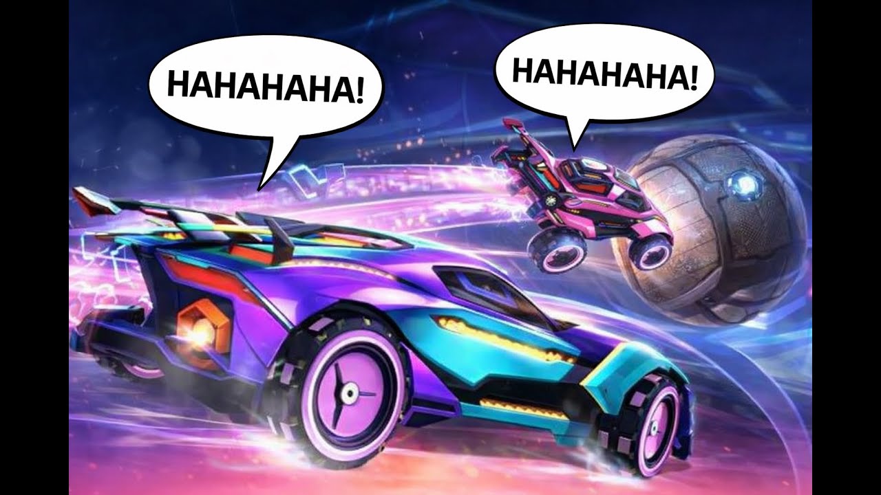 These kids were toxic at an 2v1... (Rocket League competitive)