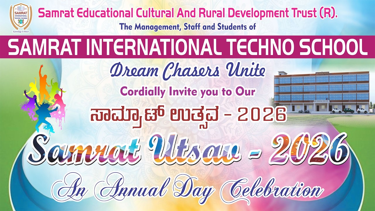 LIVE🔴 Samrat Utsav 2026 | Samrat International Techno School | Puravara | Madugiri | RepublicKannada