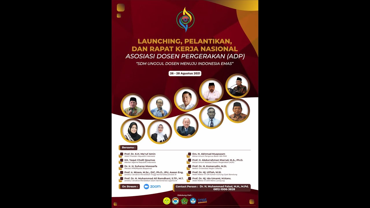 LAUNCHING, PELANTIKAN, DAN RAPAT KERJA NASIONAL - Asosiasi Dosen Pergerakan (ADP) - SESI 3