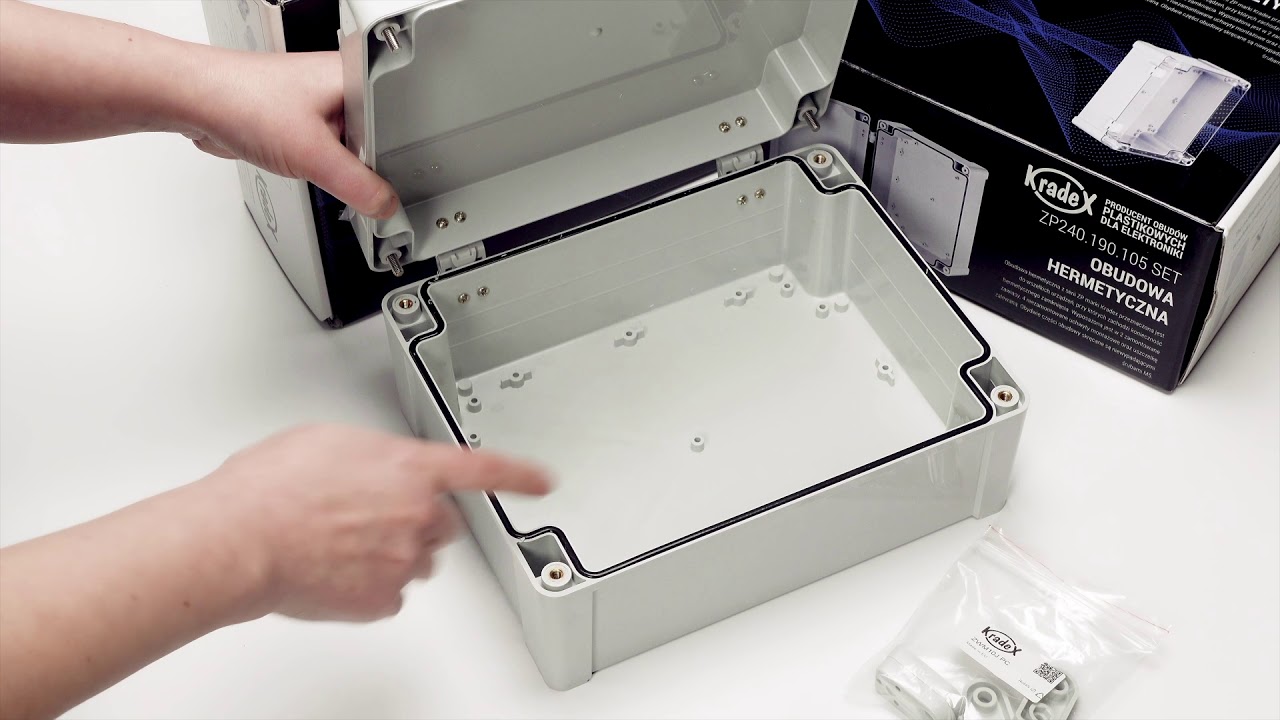 Zestaw z obudową hermetyczną do elektroniki 